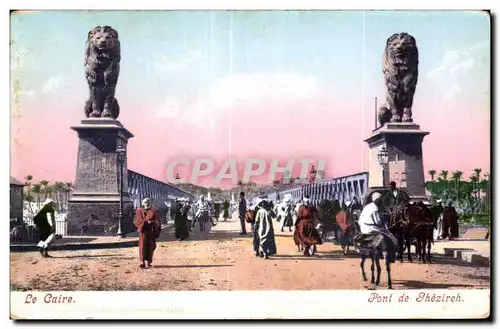 Afrique - Africa - Egypte - Egypt - Caire - Cairo - Pont de Ghezireh - Cartes postales
