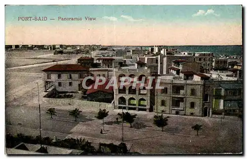 Ansichtskarte AK Egypt Egypte Port Said Panoramic View