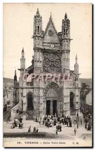 Cartes postales Vernon Eglise Notre Dame