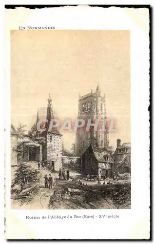 Cartes postales Ruines de l abbaye du Bec