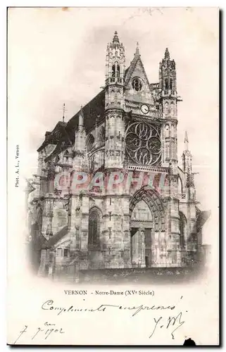 Cartes postales Vernon Notre Dame