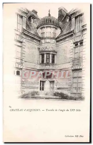 Cartes postales Chateau d Acquigny Tourelle de l angle du 16eme