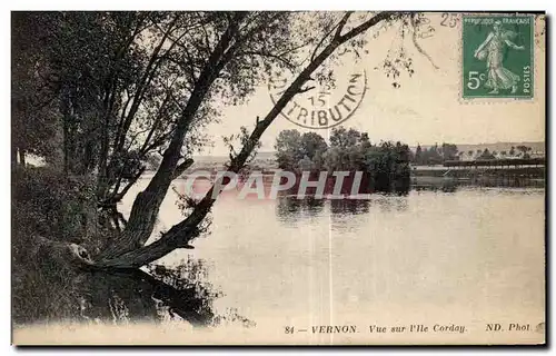 Ansichtskarte AK Vernon Vue sur l ile Corday