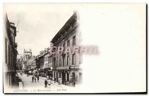 Cartes postales Louviers La rue Grande