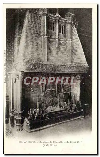 Cartes postales Les Andelys Cheminee de l hostellerie du grand cerf