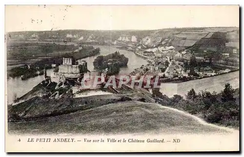 Ansichtskarte AK Le petit Andely Vue sur la ville et le chateau Gaillard