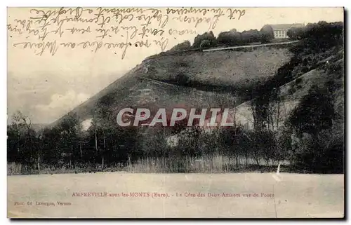 Cartes postales Amfreville sur les Monts La cote des deux amants vue de Poses