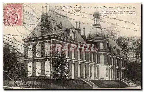 Cartes postales Le Landin Chateau moderne avec terrasse dominant la Seine