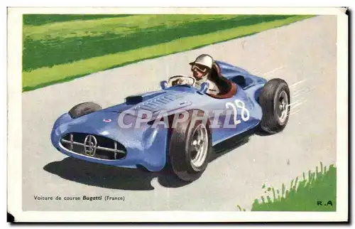 Cartes postales moderne Voiture de course Bugatti (France)