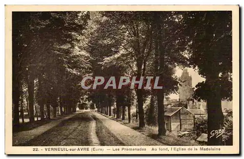 Verneuil sur Avre - Les Promenades - Cartes postales