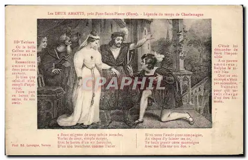 Pont St Pierre - Les Deux Amants - Legende du Temps de Charlemagne - Cartes postales