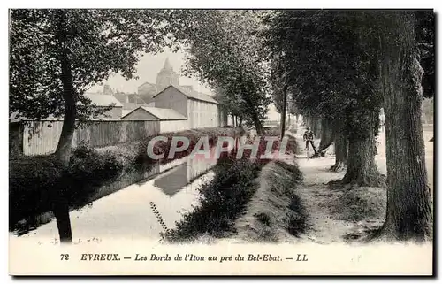 Evreux - Les Bords de l Iton au pres du Bel Ebat - Cartes postales