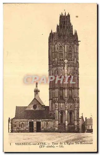 Verneuil sur Avre - L Eglise Ste Madeleine - Cartes postales