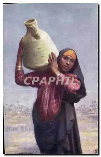 Afrique - Africa - Egypte - Egypt - Woman carrying water - Cartes postales