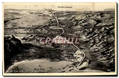 Africa - Afrique - Egypte - Egypt - Suez Canal - Cartes postales