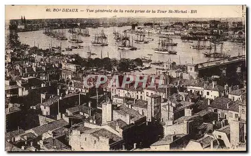 Ansichtskarte AK Bordeaux Vue Generale de la rade prise De la Tour St Michel