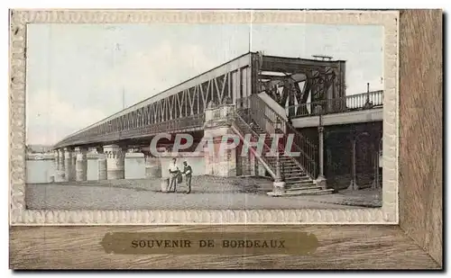 Cartes postales Bordeaux Le I ont du Chemin de Fer du Midi et la Passerelle