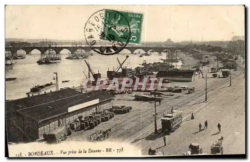 Cartes postales Bordeaux Vue prise de la Douane