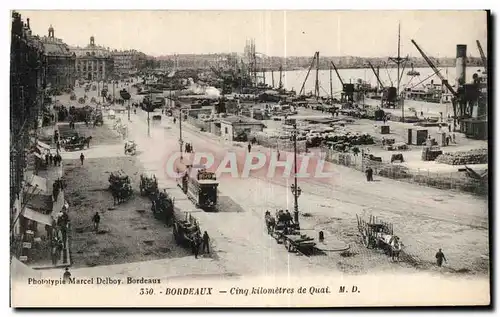 Ansichtskarte AK Bordeaux Cinq Kilometres de Quai