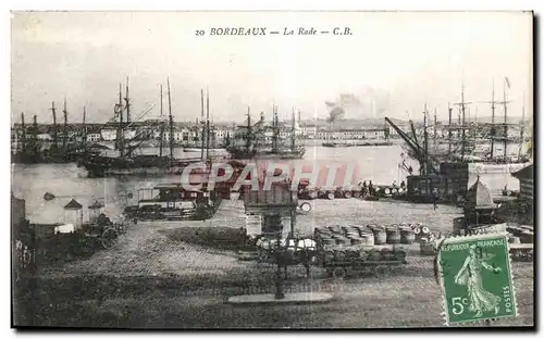 Cartes postales Bordeaux La Rade Bateaux