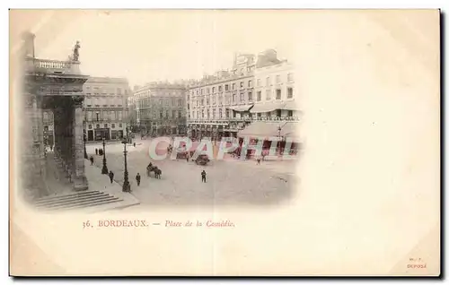 Cartes postales Bordeaux Place de la Comedie