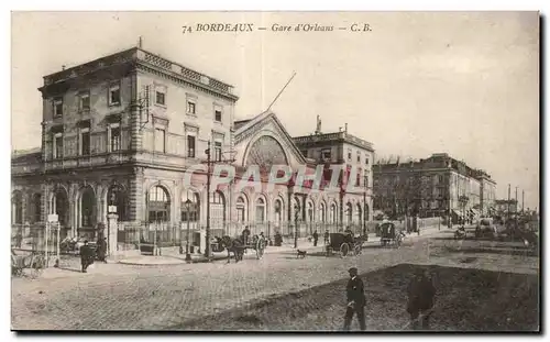 Ansichtskarte AK Bordeaux Gare d Orleans