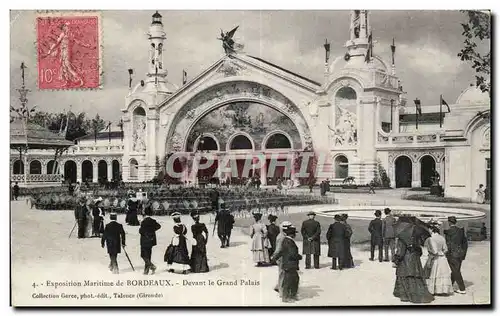 Cartes postales Exposition Maritime de Bordeaux Devant le Grand Palais