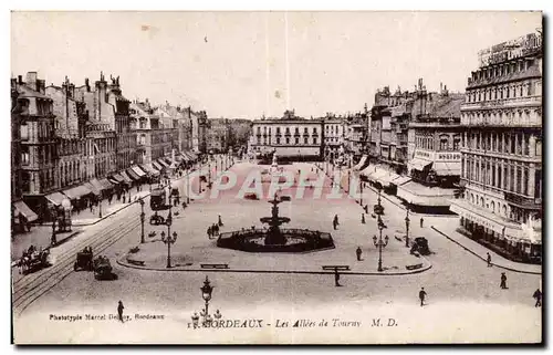 Cartes postales Bordeaux Les Allees de Tournv