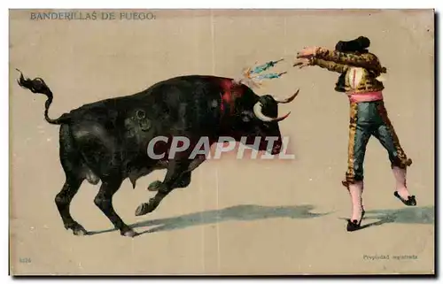 Cartes postales Corrida Taureau Toro