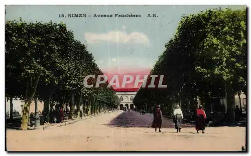 Ansichtskarte AK Nimes Avenue Feucheres