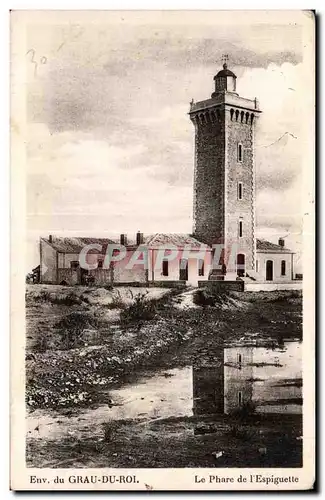 Cartes postales Environs du Grau Du Roi Le Phare de I Espiguette