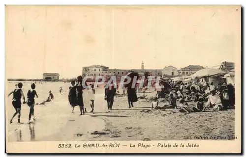 Cartes postales Le Grau Du Rol La Plage Palais de la Jetee