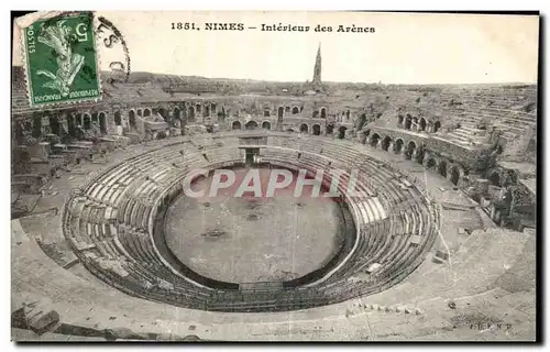Cartes postales Nimes Interieur des Arenes