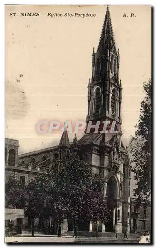 Ansichtskarte AK Nimes Eglise Ste Perpetue