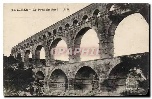 Cartes postales Nimes Le Pont du Gard