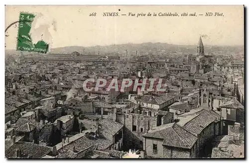 Cartes postales Nimes Vue prise de la Catbedrale cote sud