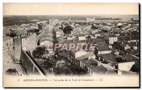 Cartes postales Aigues Mortes Vue prise de la Tour de Constance