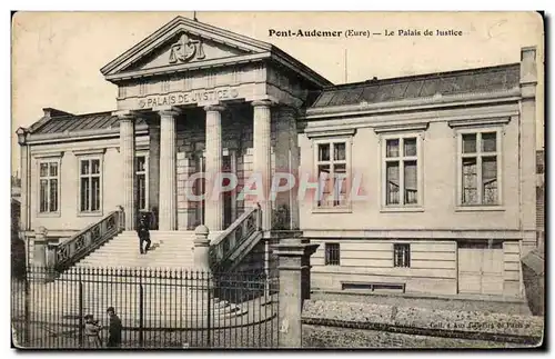 Ansichtskarte AK Pont Audemer Eure Le Palais de Justlce