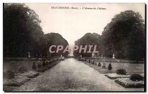 Cartes postales Beaumesnil Eure L Avenue du Chateau