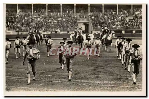 Cartes postales Corrida Paseo de la Cuadrilla Sortie de la Troupe