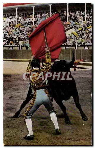 Cartes postales Corrida Bombita en un passe