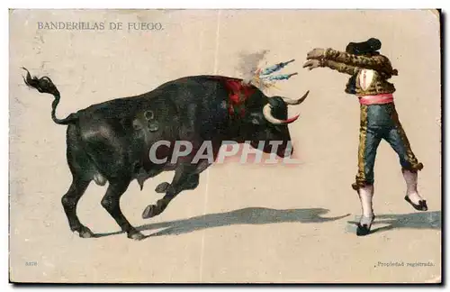 Cartes postales Corrida Banderillas De Fuego
