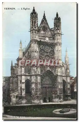 Cartes postales Vernon L Eglise