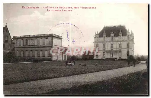 Cartes postales En Lauragais Chateau de St Rome pres Villefranche La Grande Pelouse