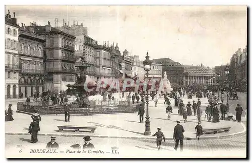 Cartes postales Bordeaux Place de la Comedie