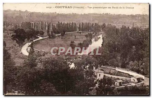 Cartes postales Coutras Vue panoramique des bords de la Dronne