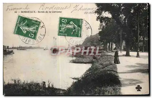 Cartes postales Bordeaux Bords de la Garonne