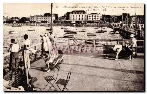 Ansichtskarte AK Bordeaux la jetee et le boulevard promenade Les hotels