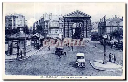 Ansichtskarte AK Bordeaux La place de la Victoire