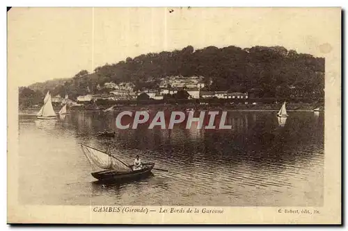 Cartes postales Cambes Les bords de la Garonne